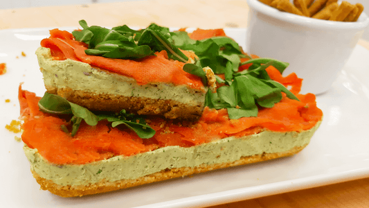 Cheesecake salata salmone e rucola