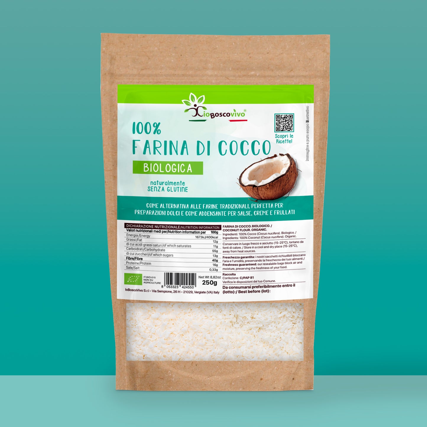 100% Farina di Cocco BIO - 250g