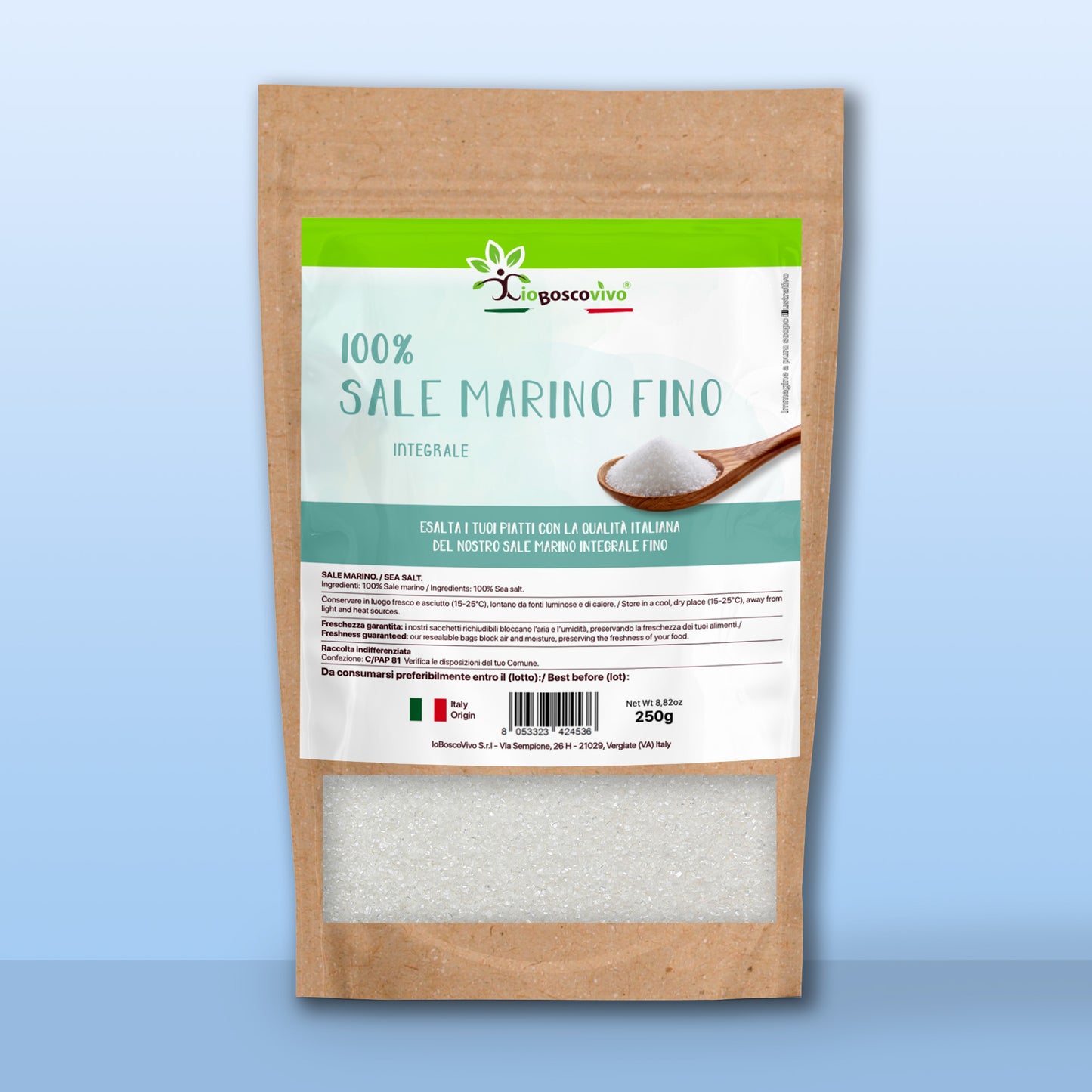 100% Sale marino Integrale fino - 250g