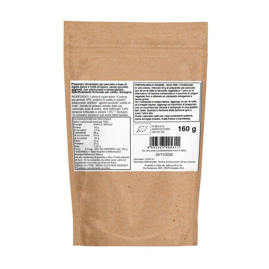 Preparato BIO per Pancake Proteico ai Frutti di Bosco 160g - IoBoscoVivo Srl
