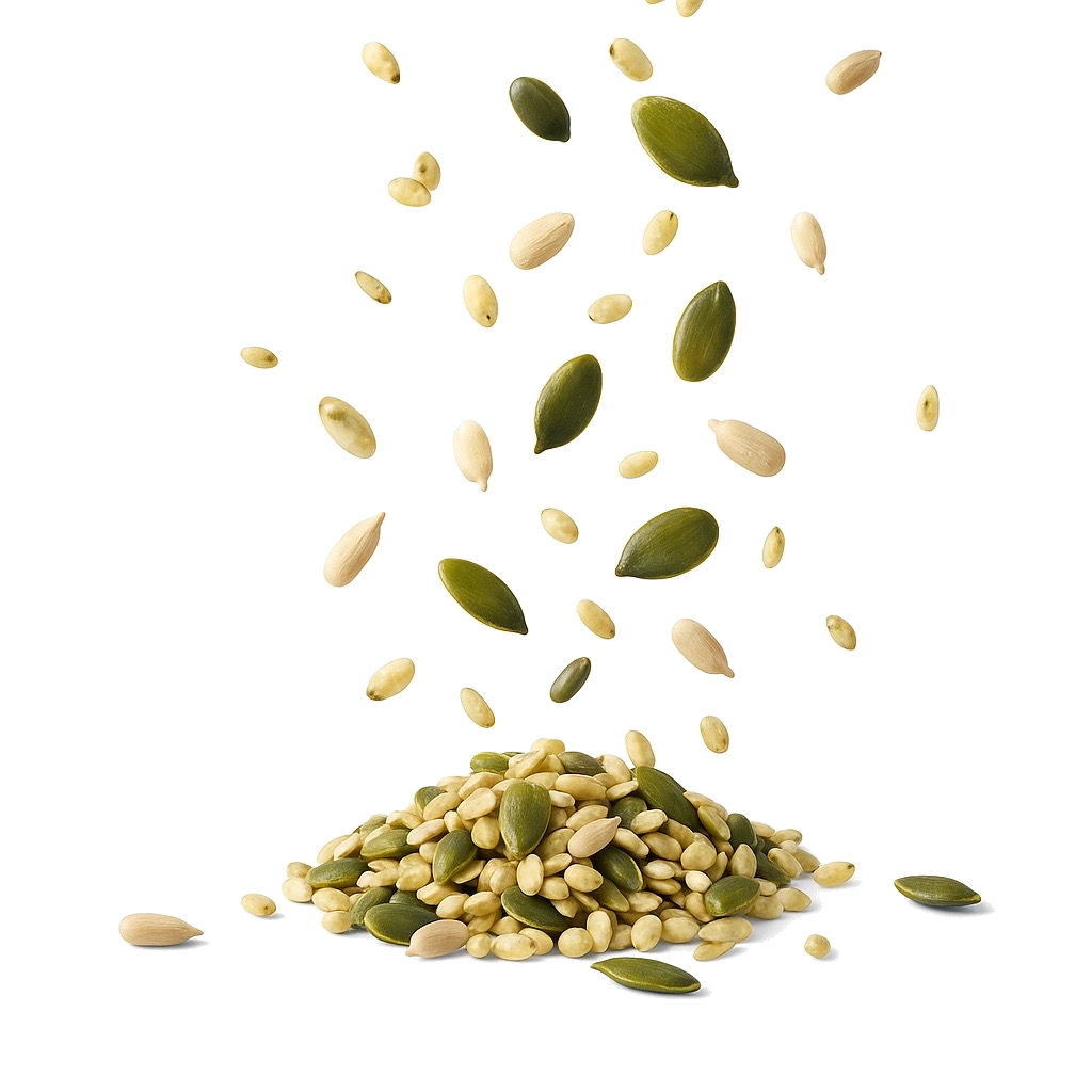 Supersemi Mix Bio - Girasole, Zucca, Canapa | Ricco di Fibre e Fonte di Proteine