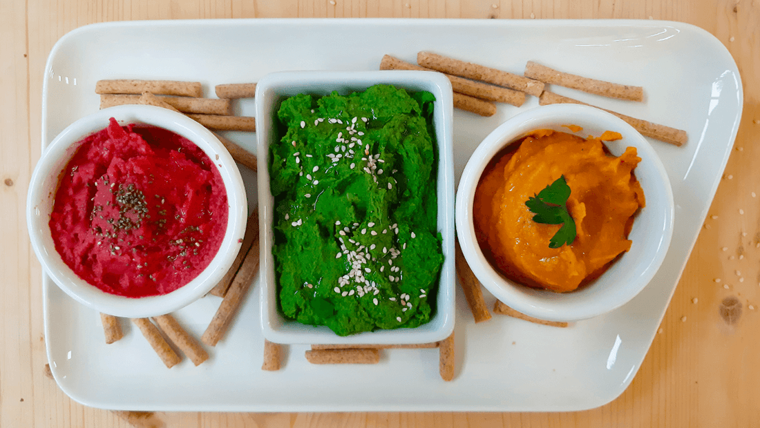 Hummus colorati - IoBoscoVivo Srl