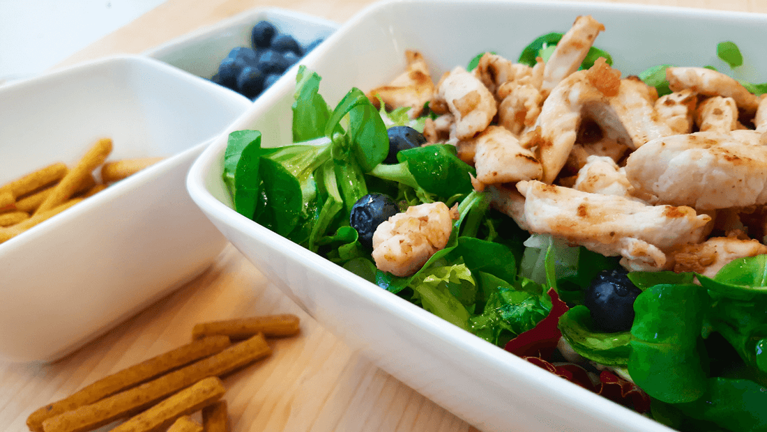 Insalata di pollo con Shiitake e mela