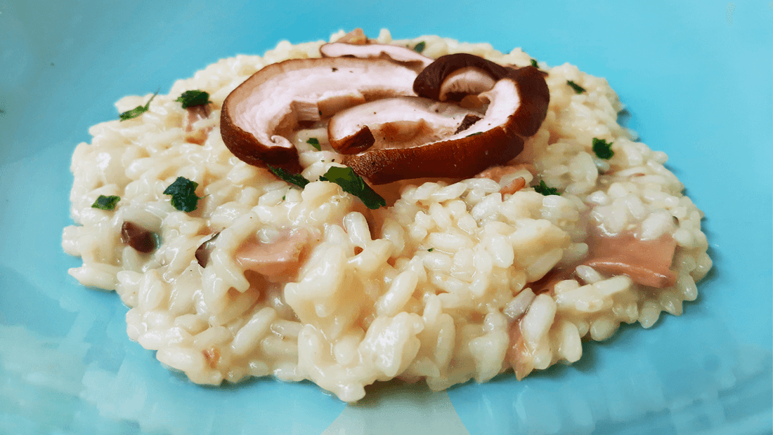Risotto con Funghi Shiitake: un primo piatto dal gusto intenso - IoBoscoVivo Srl