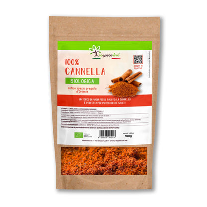 100% Cannella in polvere BIO - 100g - IoBoscoVivo Srl
