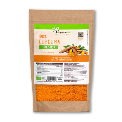 100% Curcuma in polvere BIO - 100g - IoBoscoVivo Srl