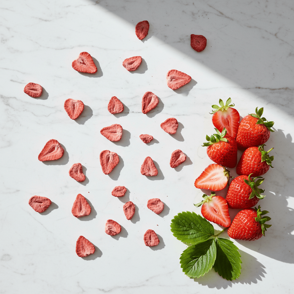 100% Fragola a fette liofilizzata BIO - 20g - IoBoscoVivo Srl