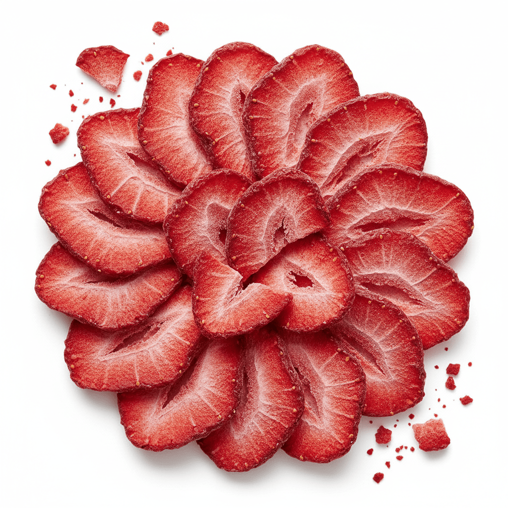 100% Fragola a fette liofilizzata BIO - 20g - IoBoscoVivo Srl