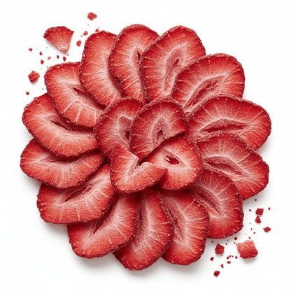 100% Fragola a fette liofilizzata BIO - 20g - IoBoscoVivo Srl