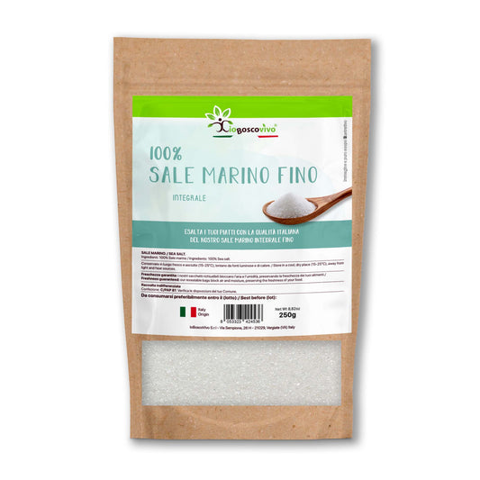 100% Integrale sale fino di Trapani - 250g - IoBoscoVivo Srl