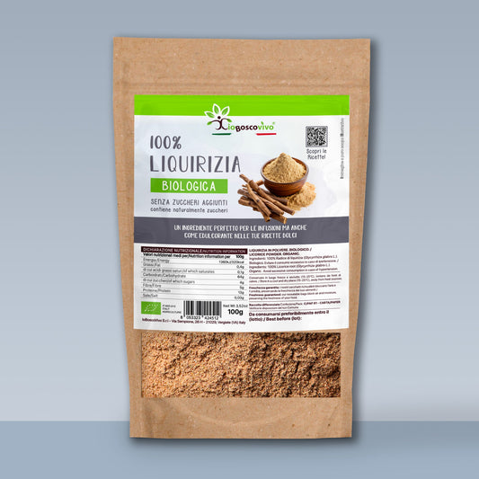 100% Liquirizia in polvere BIO - 100g - IoBoscoVivo Srl