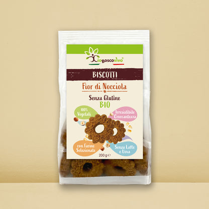 Biscotti S/Glutine alle Nocciole e Farina di Ceci BIO
