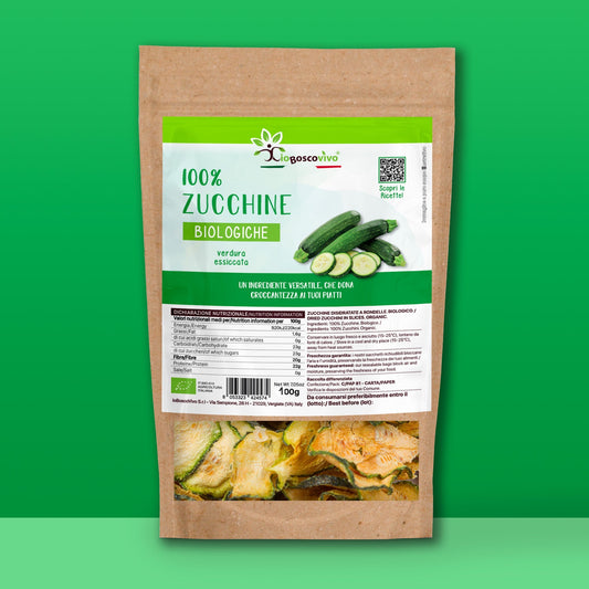 100% Zucchine disidratate a rondelle BIO - 100g