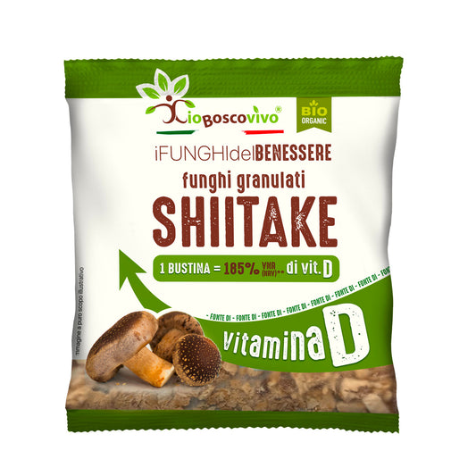 Funghi Shiitake secchi Granulati BIO 8g