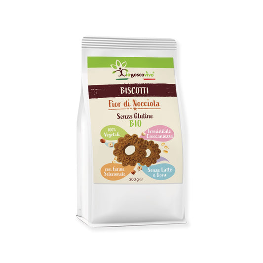 Biscotti S/Glutine alle Nocciole e Farina di Ceci BIO 200g - IoBoscoVivo Srl