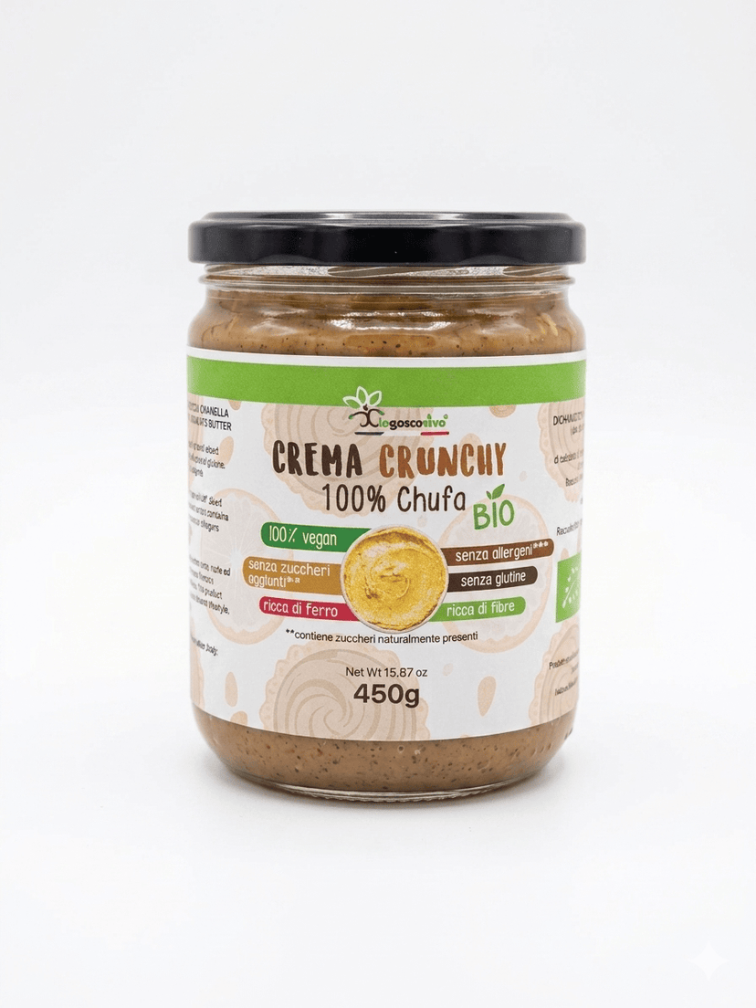 Vasetto di Crema di Chufa BIO Crunchy IoBoscoVivo 