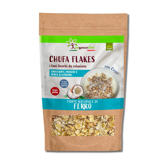 Fiocchi di Chufa Bio al Cocco senza Glutine 180g - IoBoscoVivo Srl