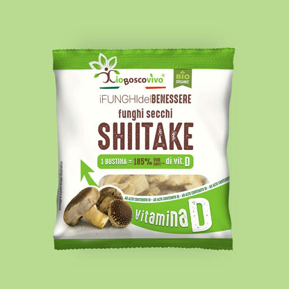 Funghi Shiitake secchi a Fette 8g - IoBoscoVivo Srl