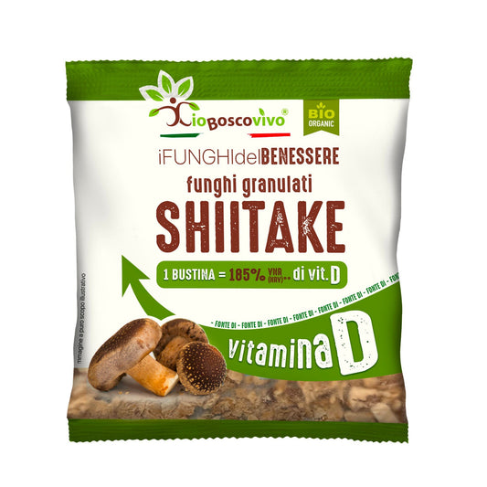 Funghi Shiitake secchi Granulati BIO 8g - IoBoscoVivo Srl