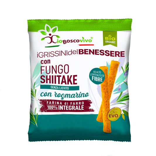 Grissini al Rosmarino & Shiitake BIO 50g - IoBoscoVivo Srl