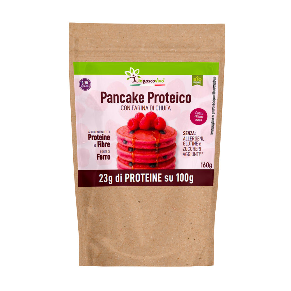 Preparato BIO per Pancake Proteico ai Frutti di Bosco 160g