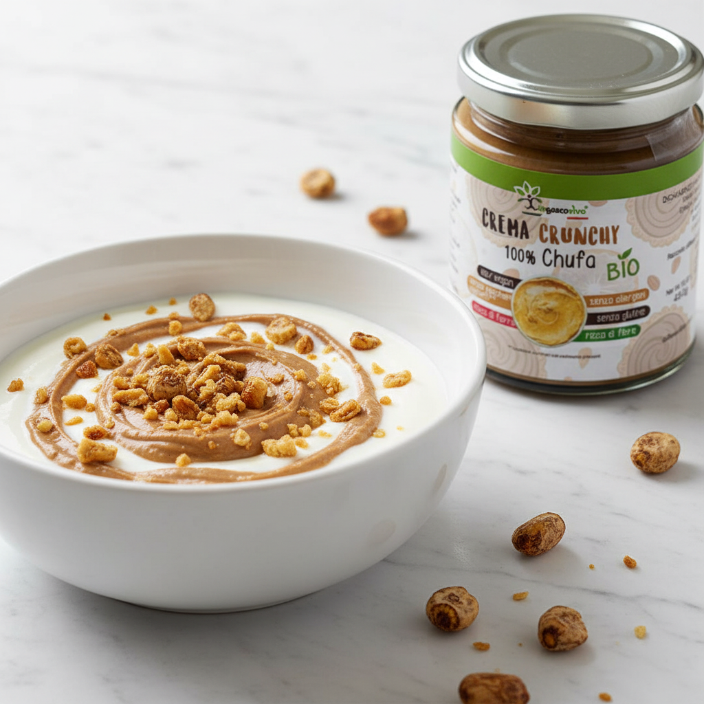 Yogurt con Crema di Chufa e granella