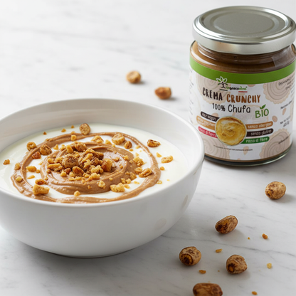 Yogurt con Crema di Chufa e granella